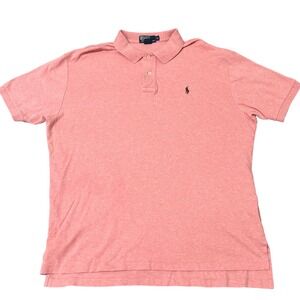 Polo Ralph Lauren Men's Size XL Coral Heathered‎ Polo Shirt